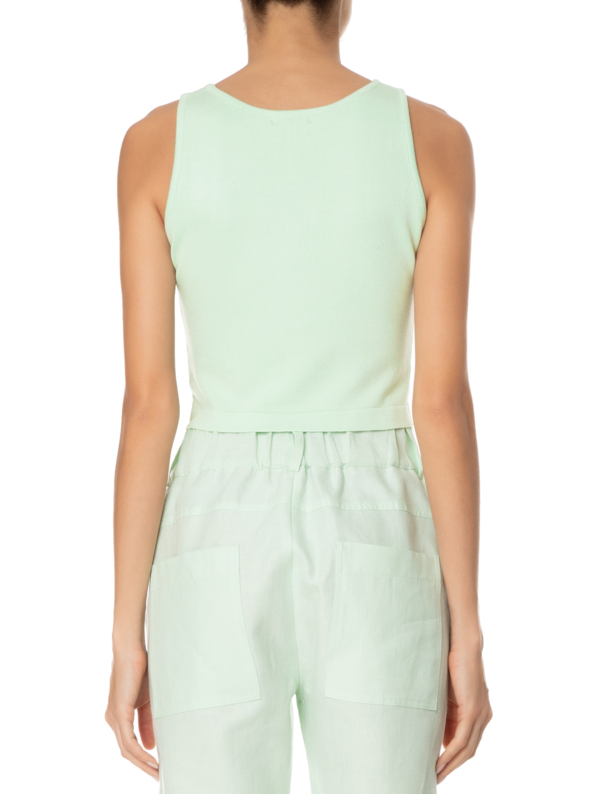 Top Tricot Pati Verde Mixed