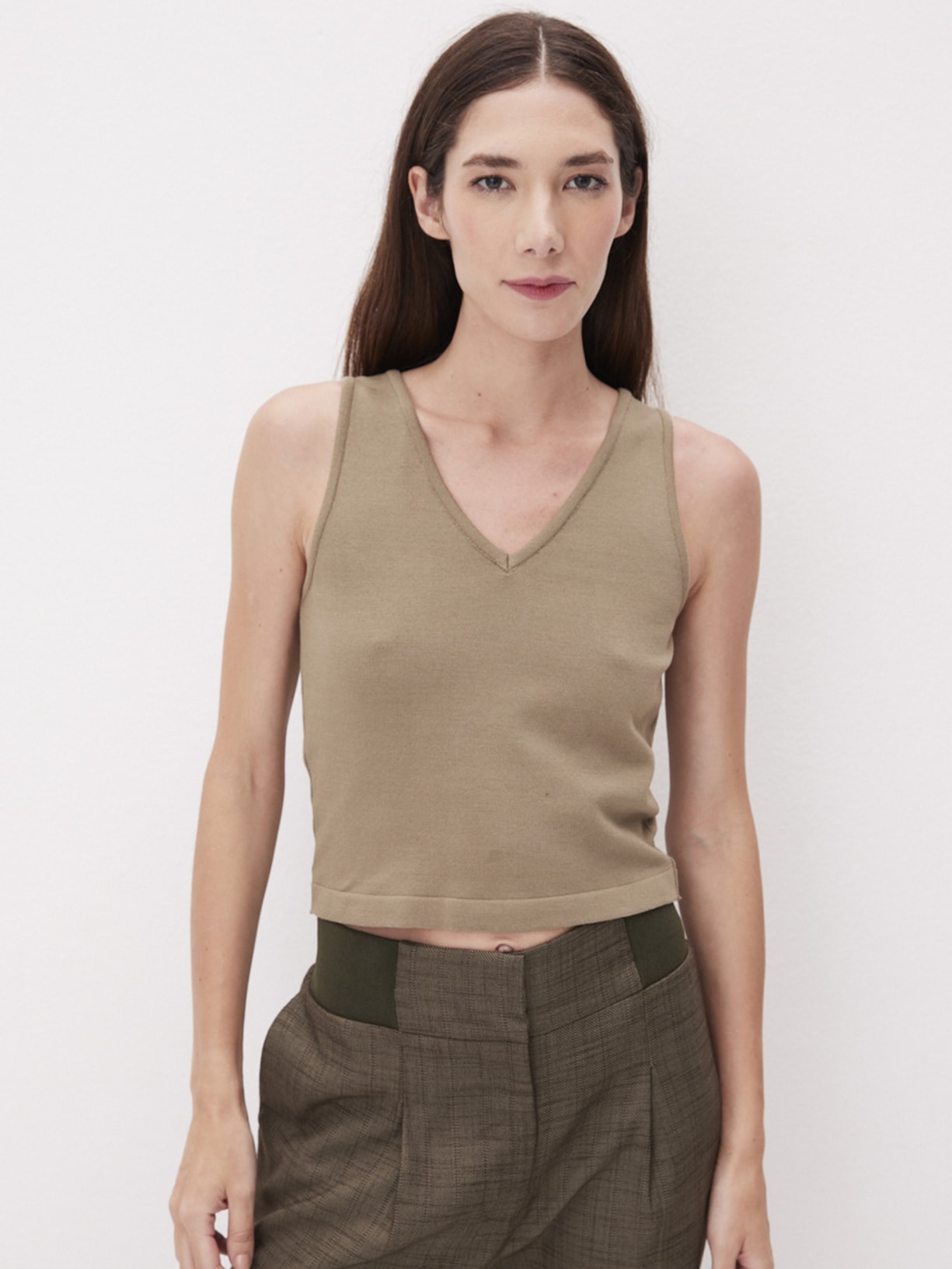 Top Tricot Pati Verde Mixed