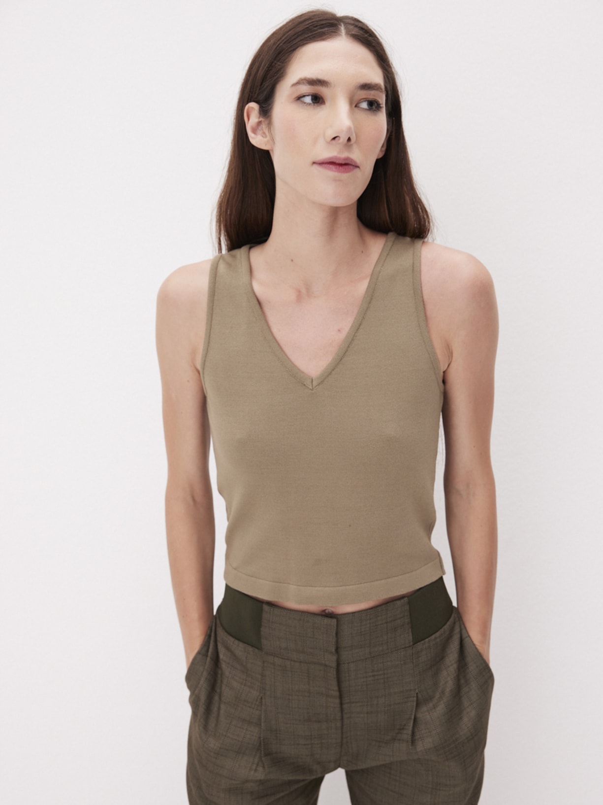 Top Tricot Pati Verde Mixed