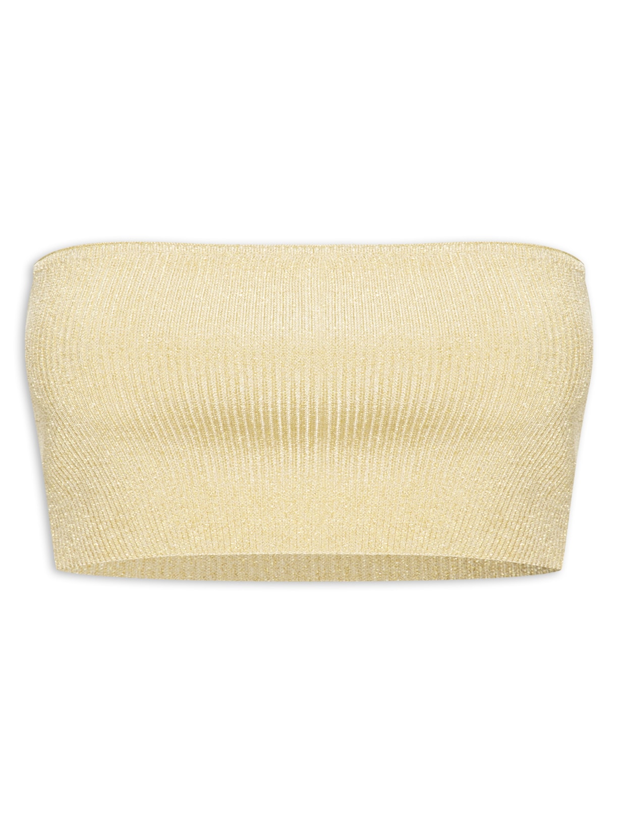 Top Tricot Reto Brilho - Dourado