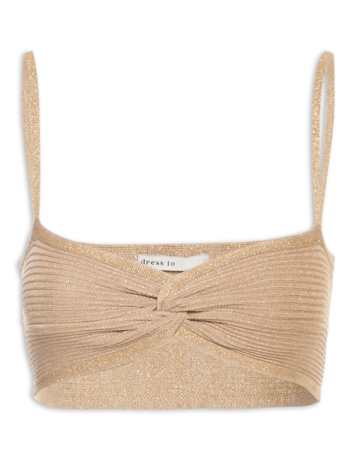 Top Tricot Torcido - Dourado