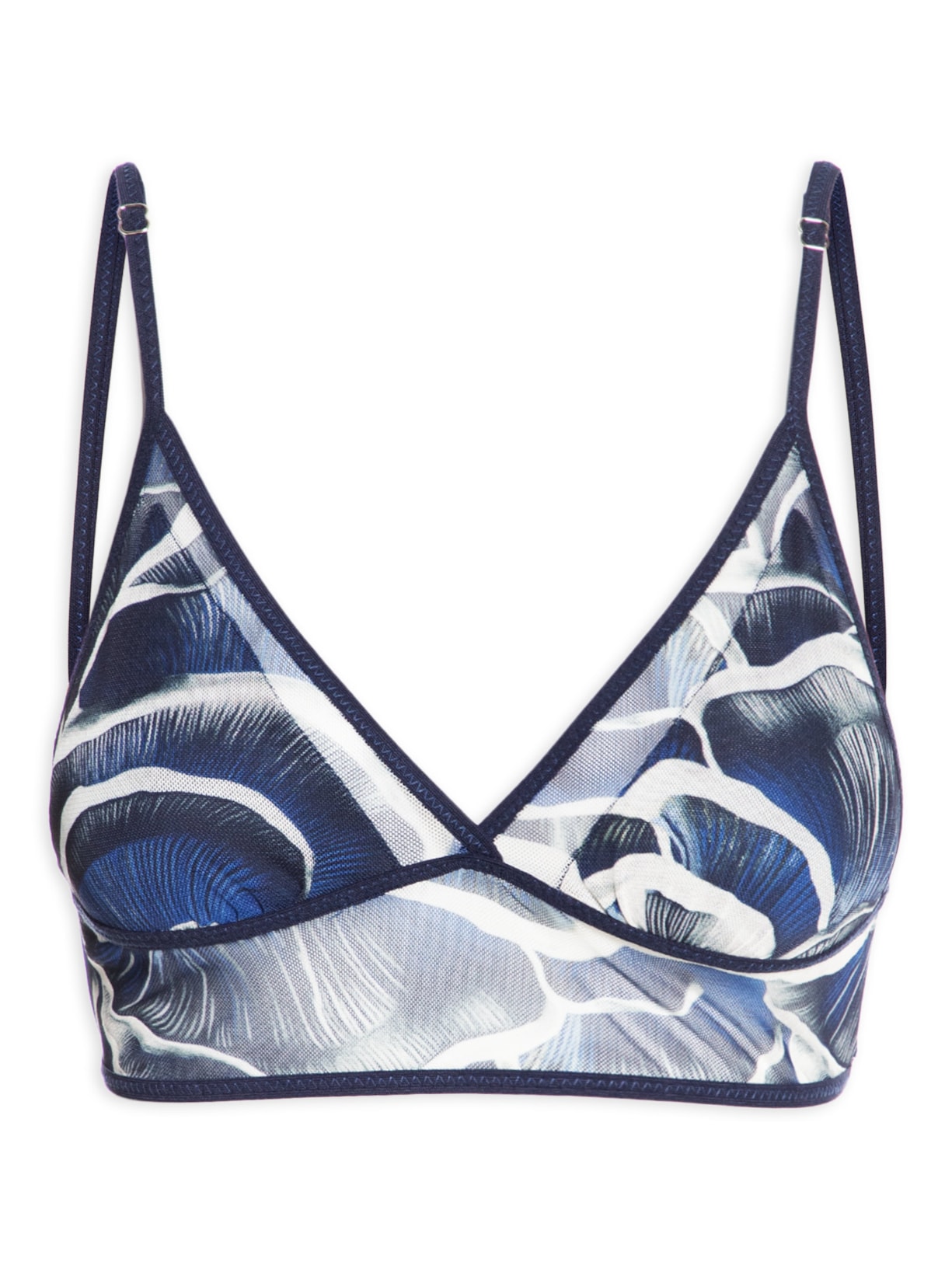 Top Tule Mush Azul Niini