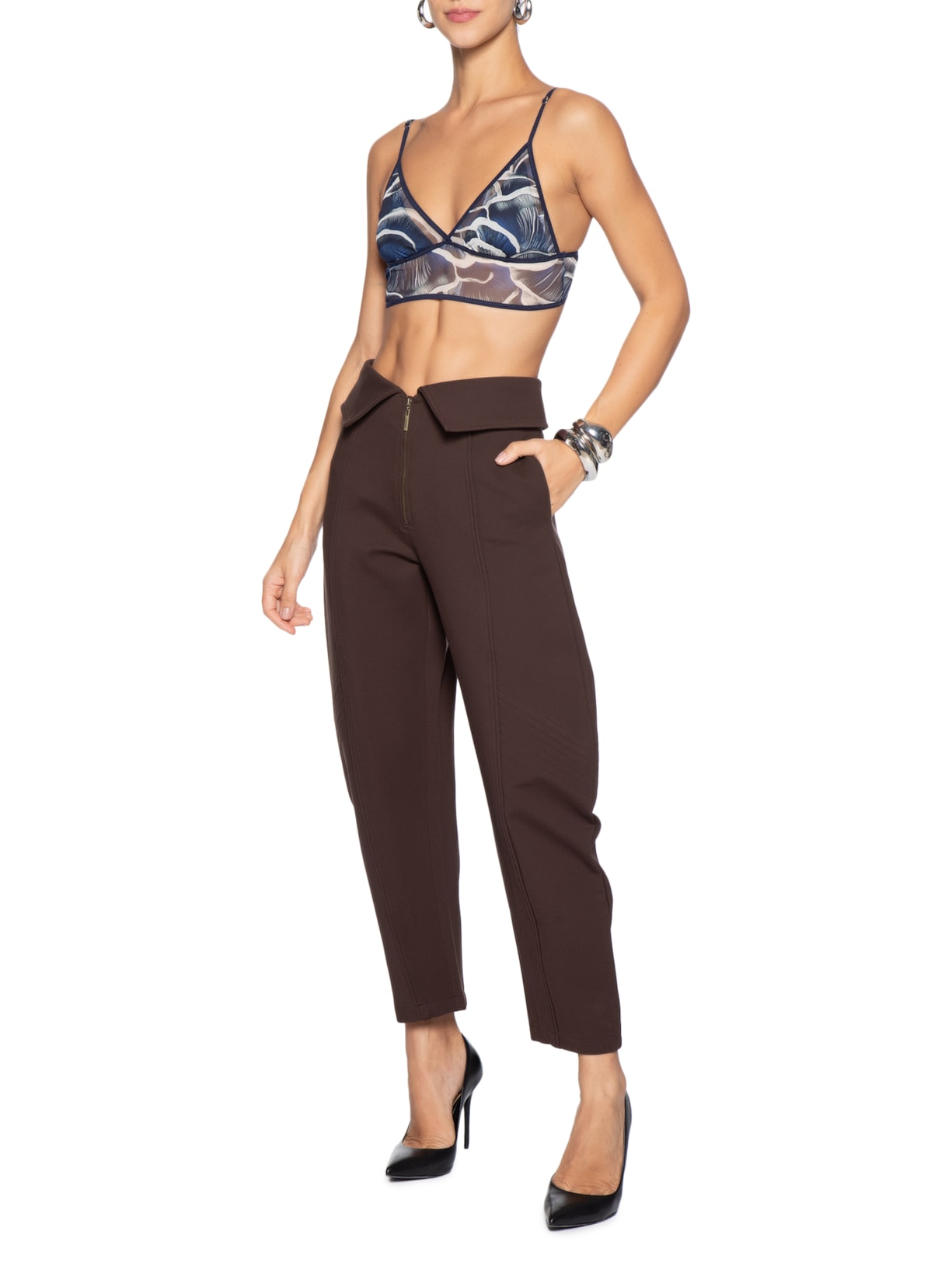 Top Tule Mush Azul Niini