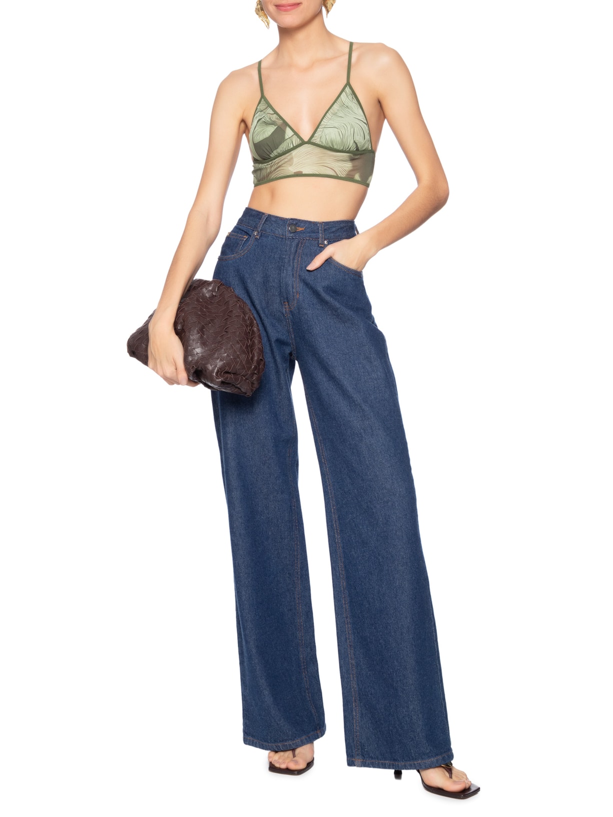 Top Tule Mush Oragnic Mint Verde Niini