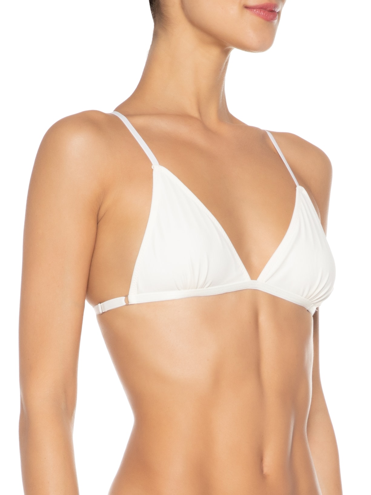 Top Tule Triângulo Basic Off White Animale