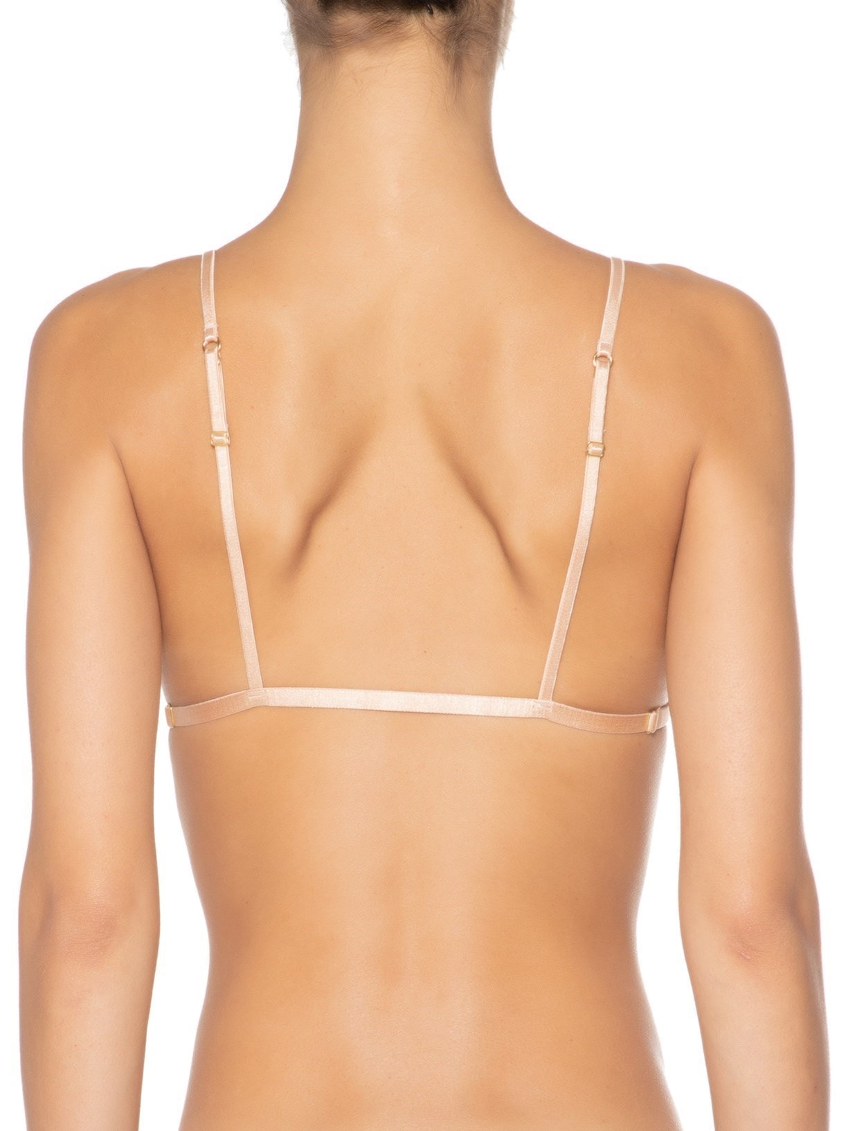 Top Tule Triângulo Praia Bege Animale