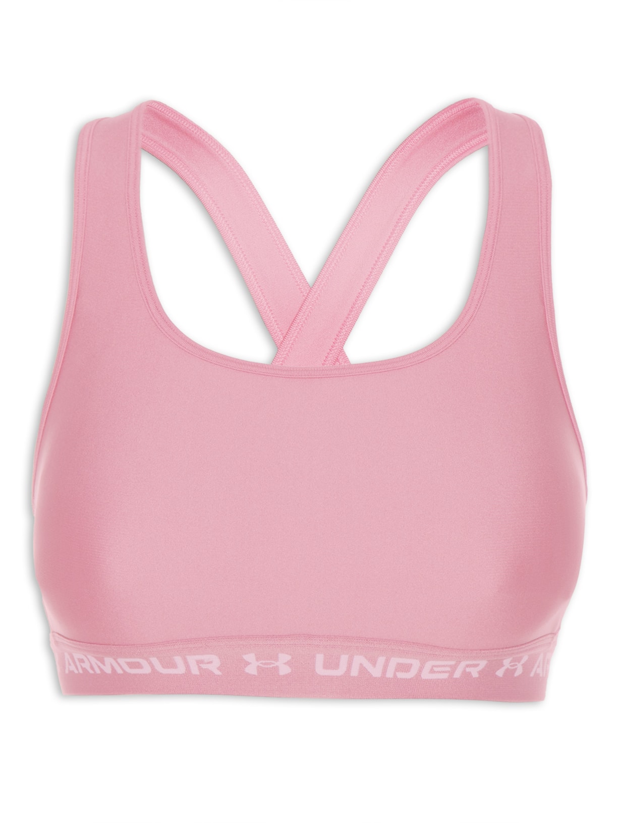 Top Ua Crossback Mid Bra - Rosa