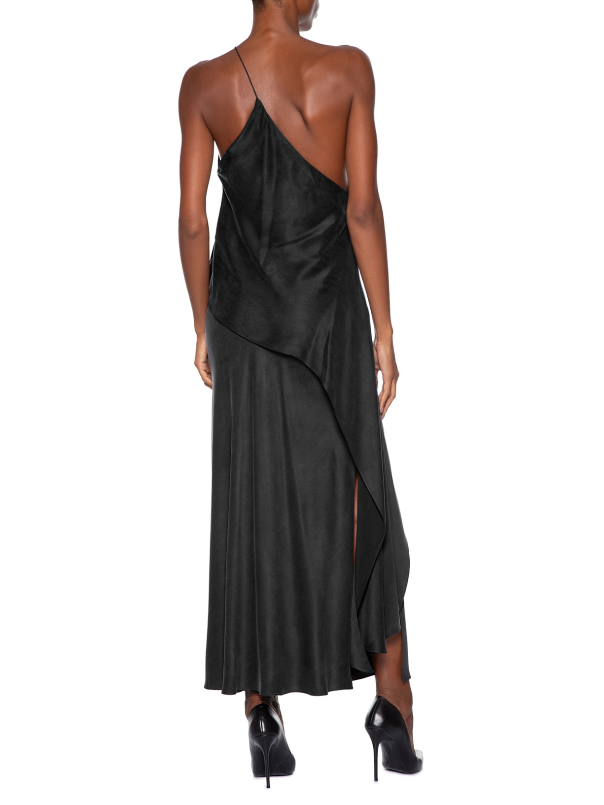 Top Um Ombro Assimétrico Preto Animale