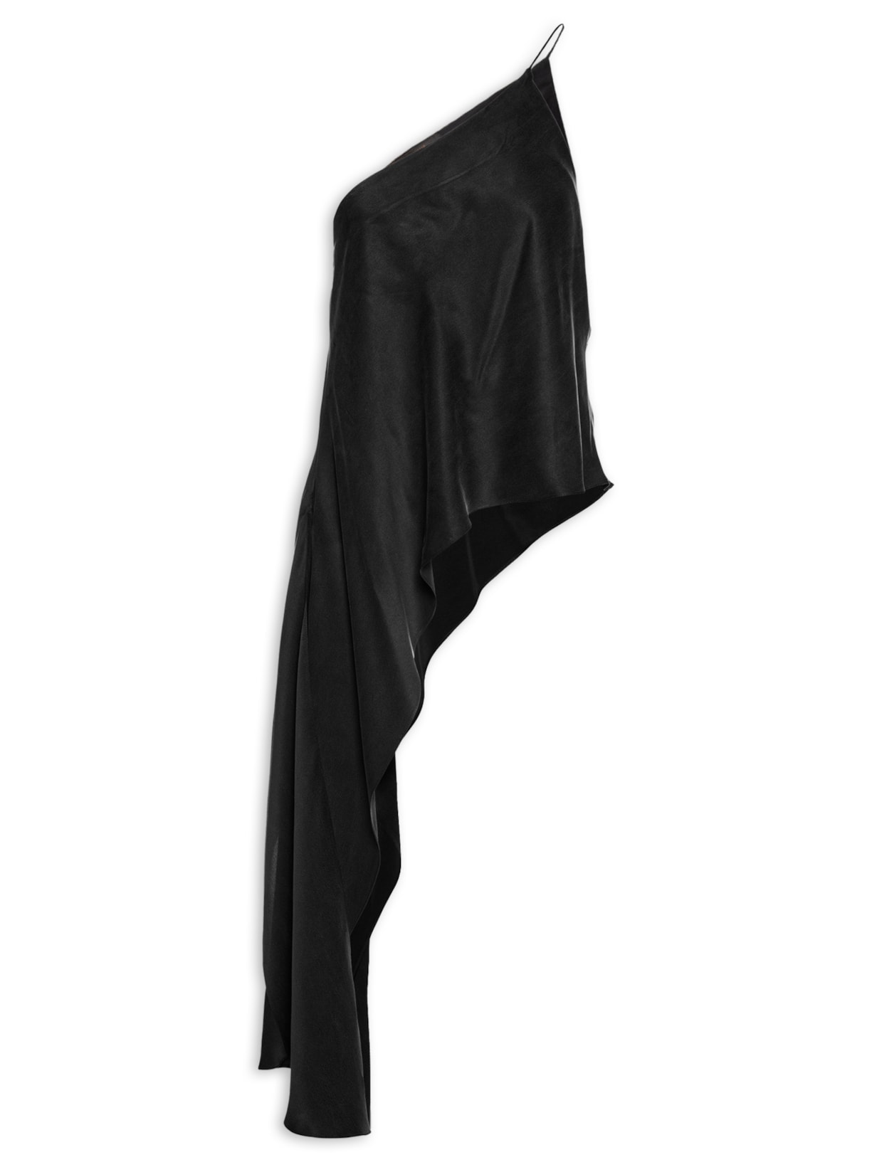 Top Um Ombro Assimétrico - Preto