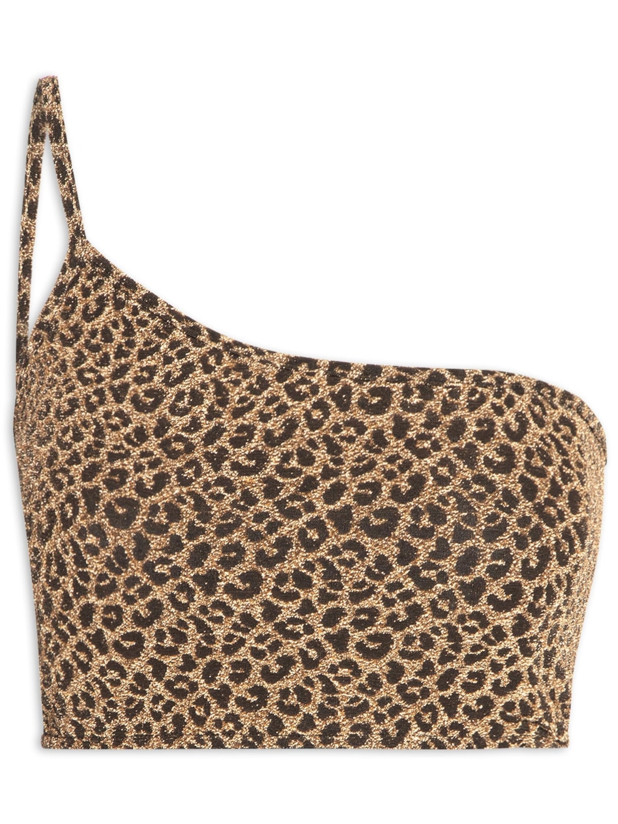 Top Um Ombro Só - Animal Print