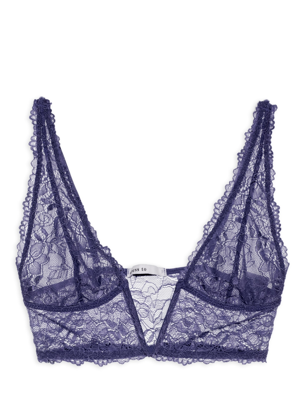 Top V Renda - Azul