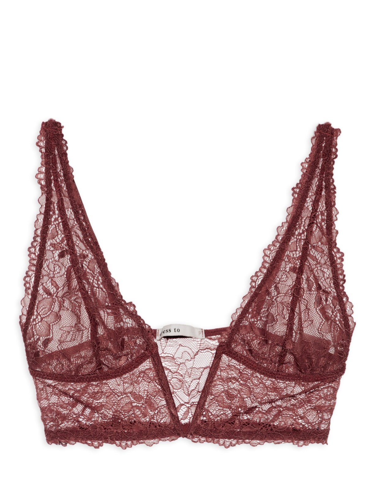 Top V Renda - Vermelho