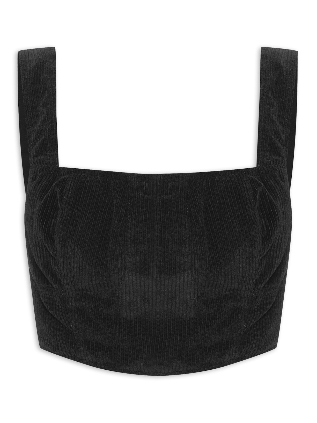 Top Veludo Cotelê - Preto