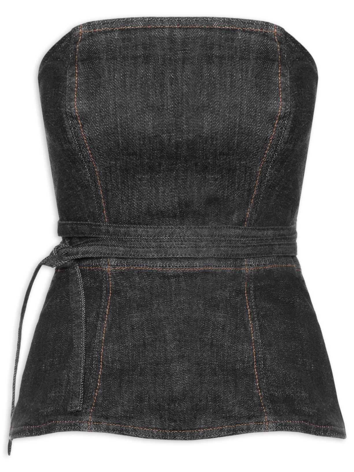 Top Vick Denim Preto Bo.bô