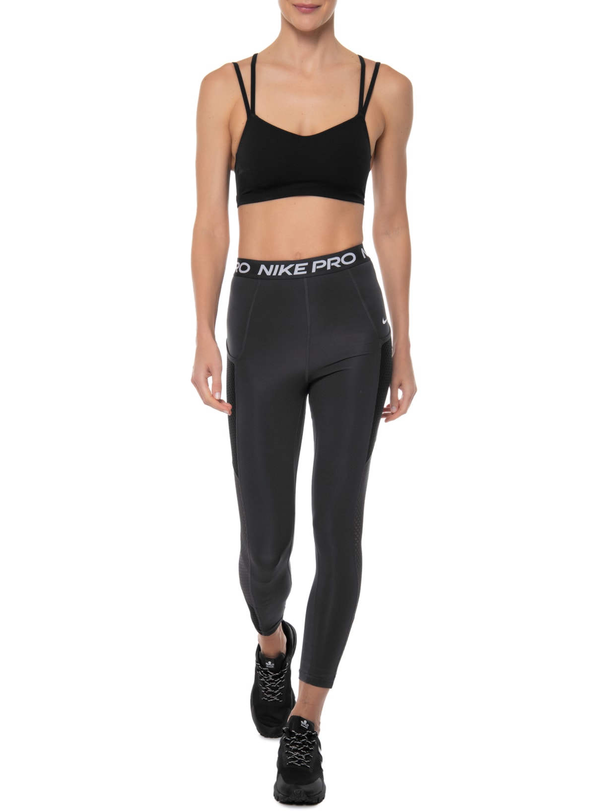 Top W Nk Df Alate Trace Bra Preto Nike