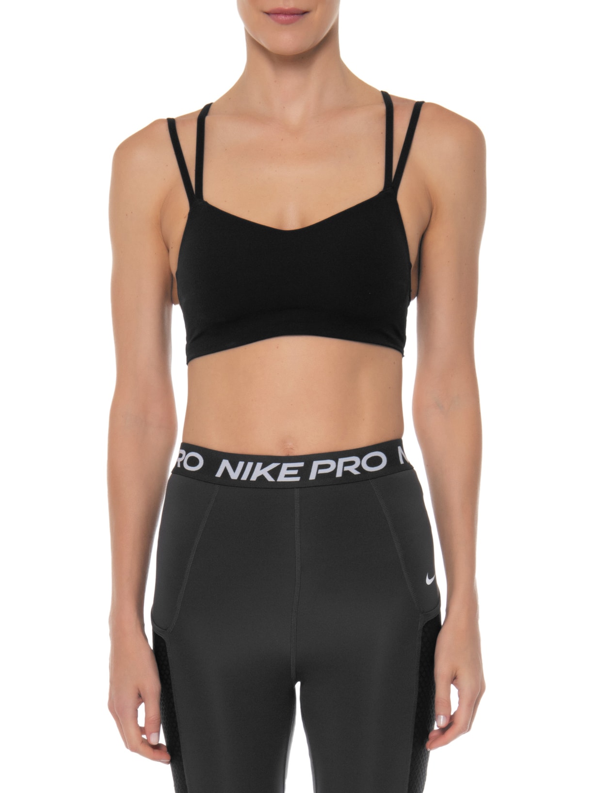 Top W Nk Df Alate Trace Bra Preto Nike