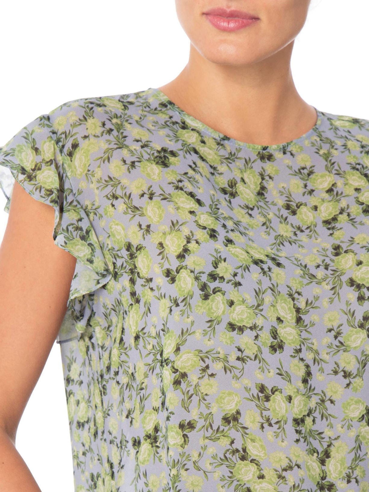 Top Wizzie Liberty Burle Gelo e Bamboo Azul Animale
