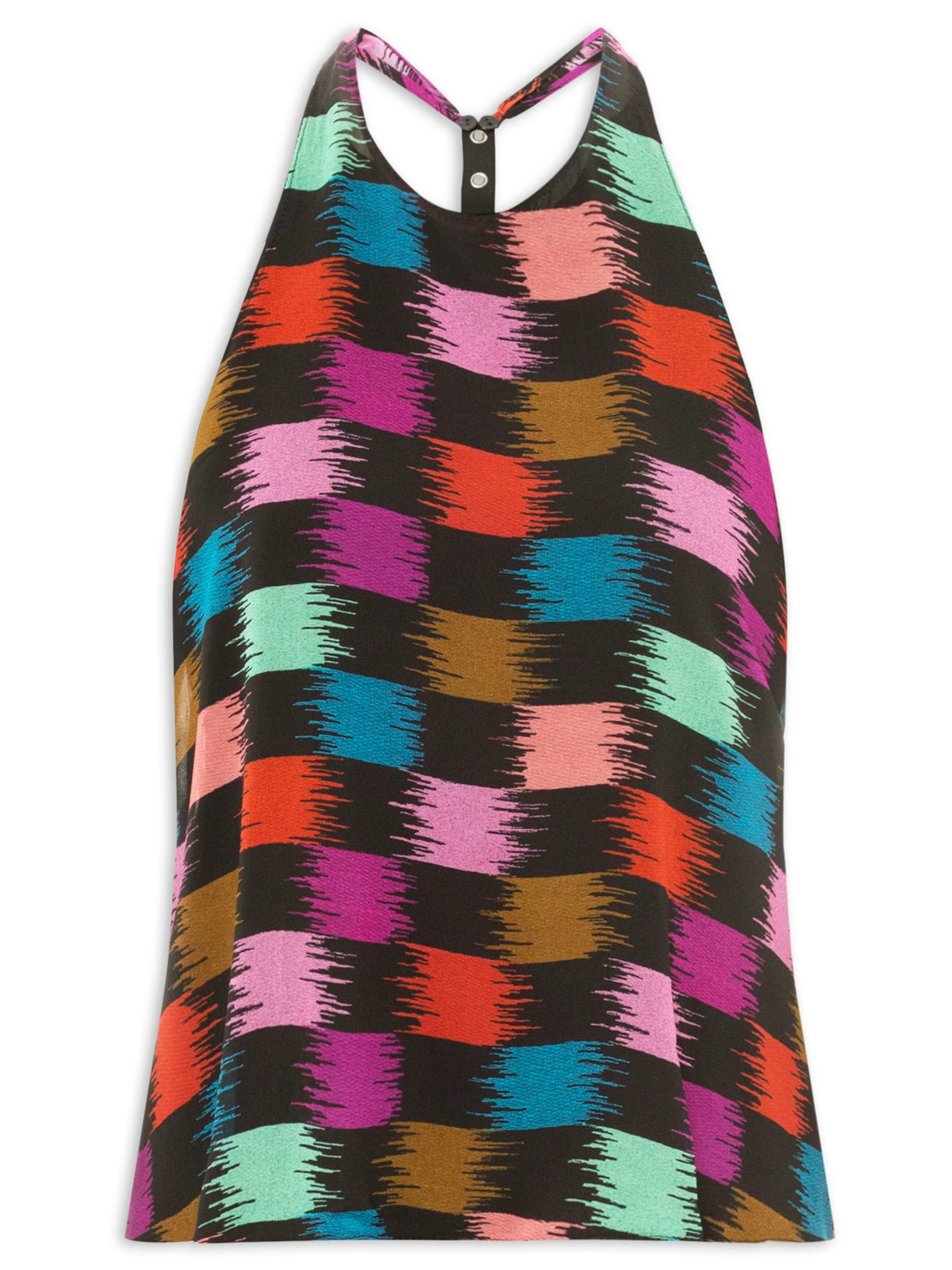 Top Xadrez Whisky Color - Preto