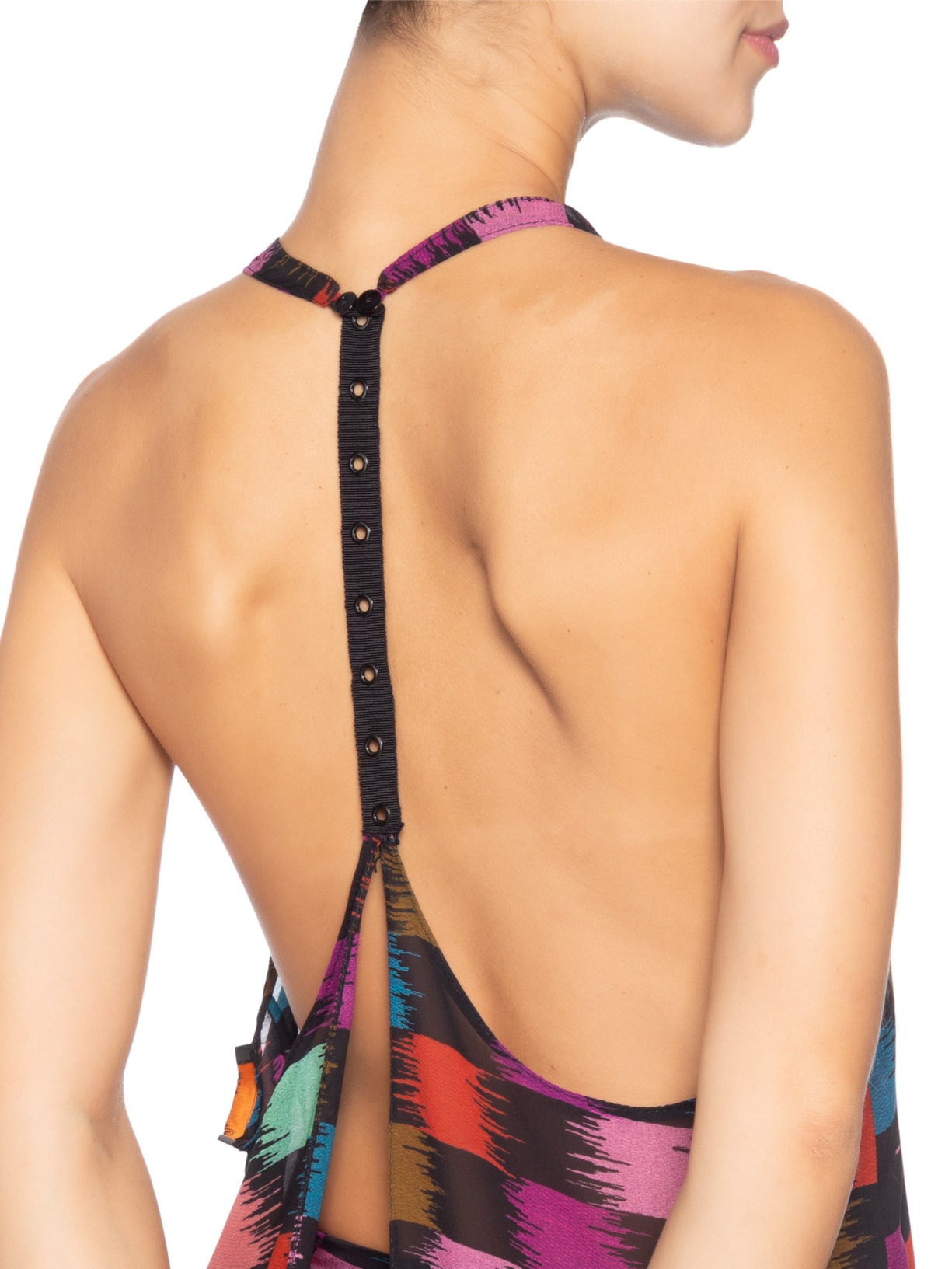 Top Xadrez Whisky Color Preto Animale