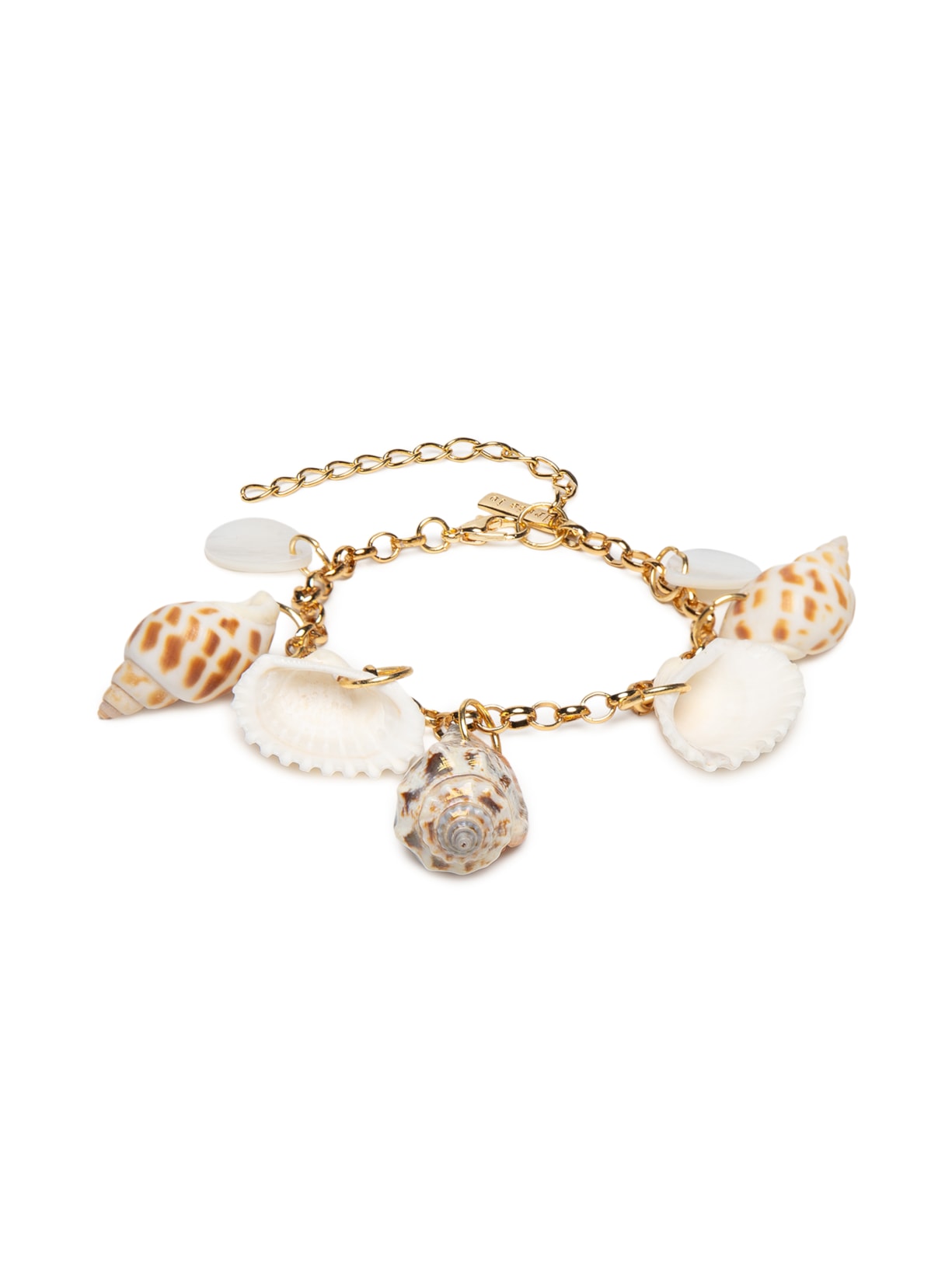 Tornozeleira Feminina Conchas Maré - Dourado