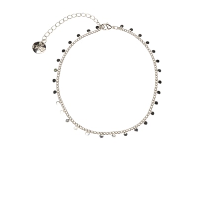 Tornozeleira Feminina Nicole - Prateado