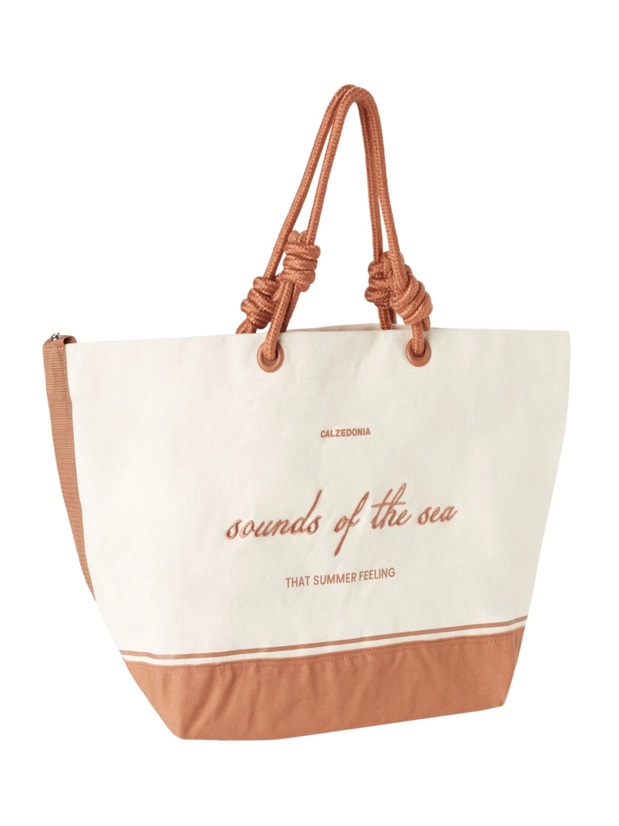 Tote Bag Sounds Of The Sea - Marrom
