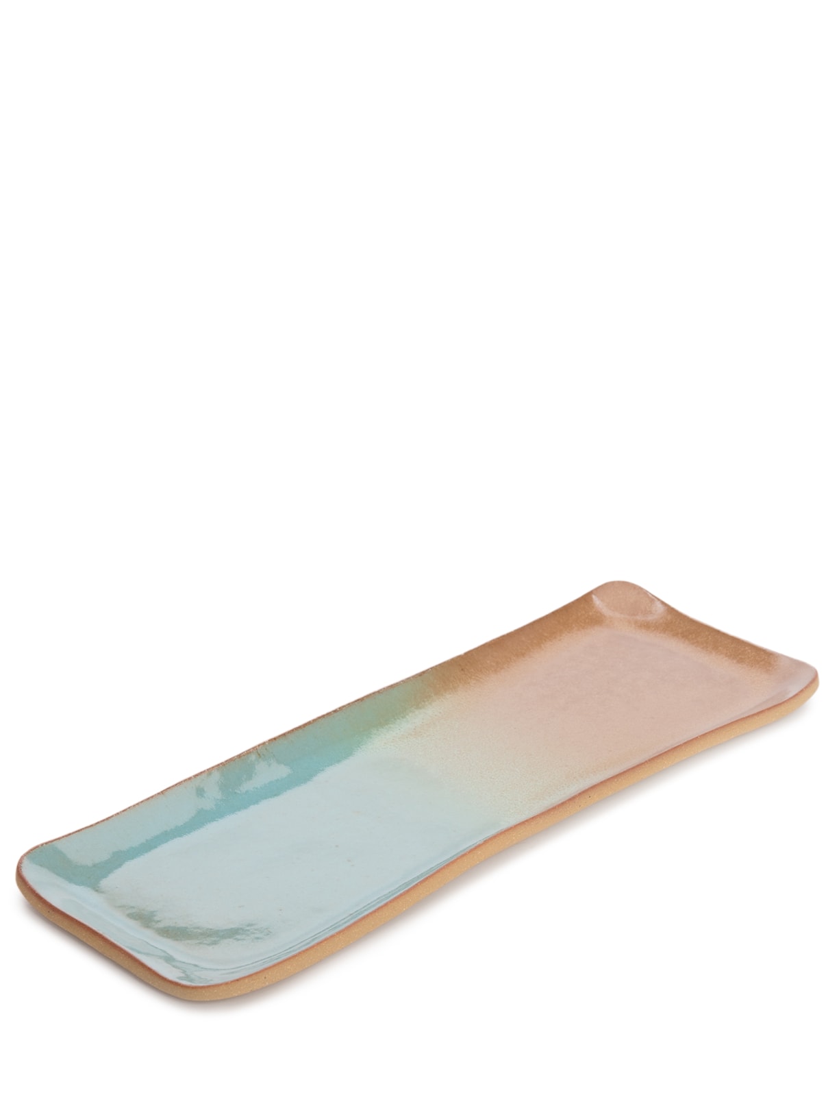 Travessa G Degradê Em Cerâmica 1 Unidade - Azul