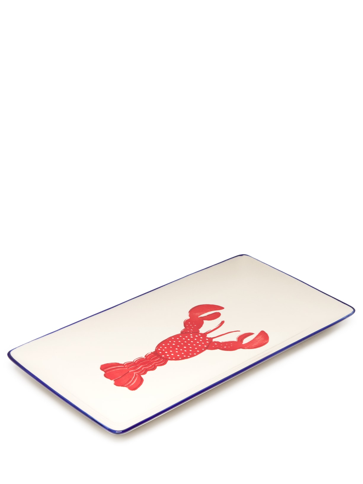 Travessa Lobter em Cerâmica - Vermelho