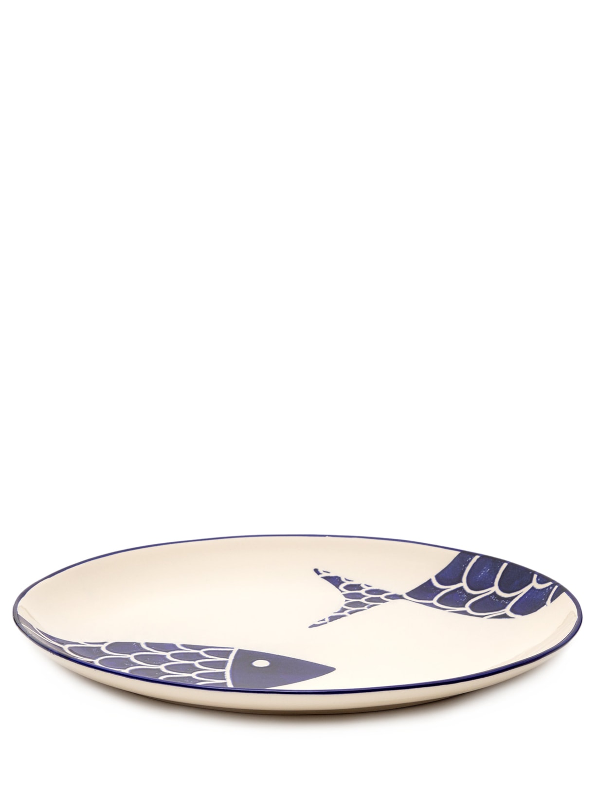 Travessa Oval Peixes - Azul