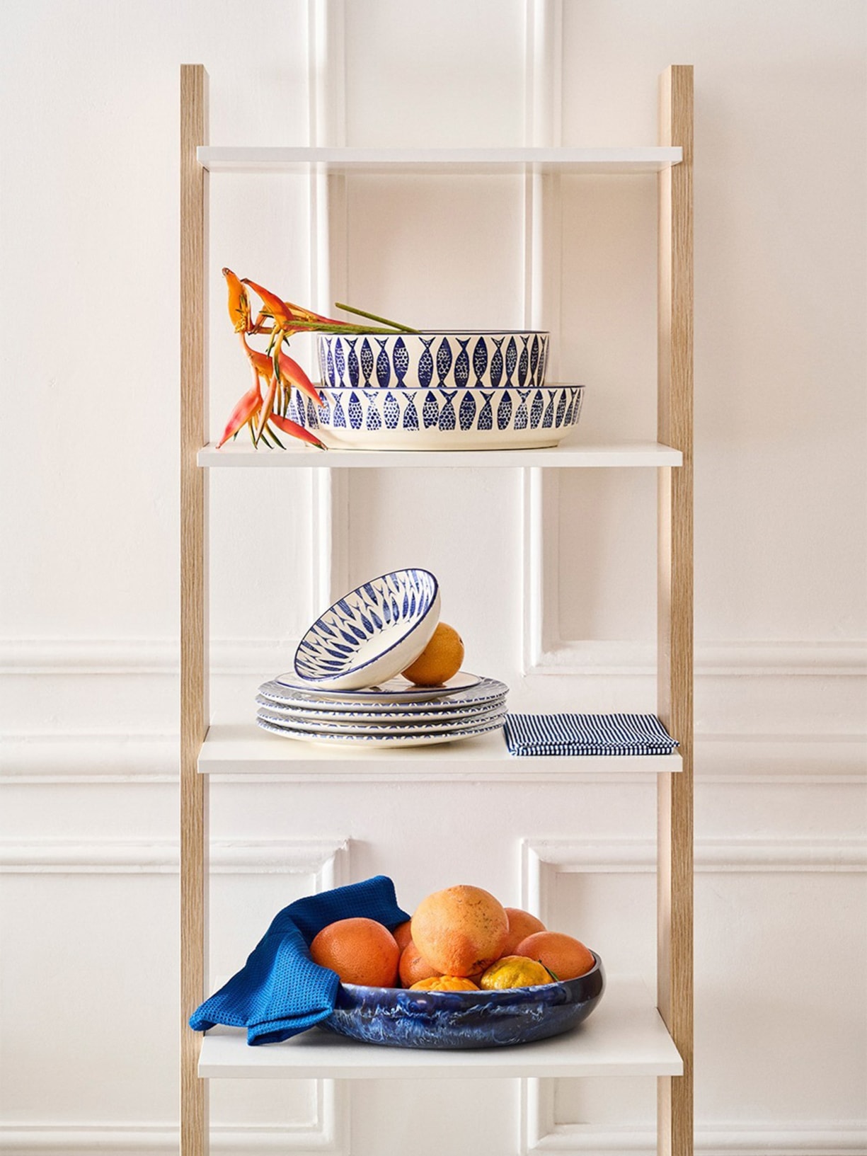 Travessa Redonda Peixes Azul Le Lis Casa