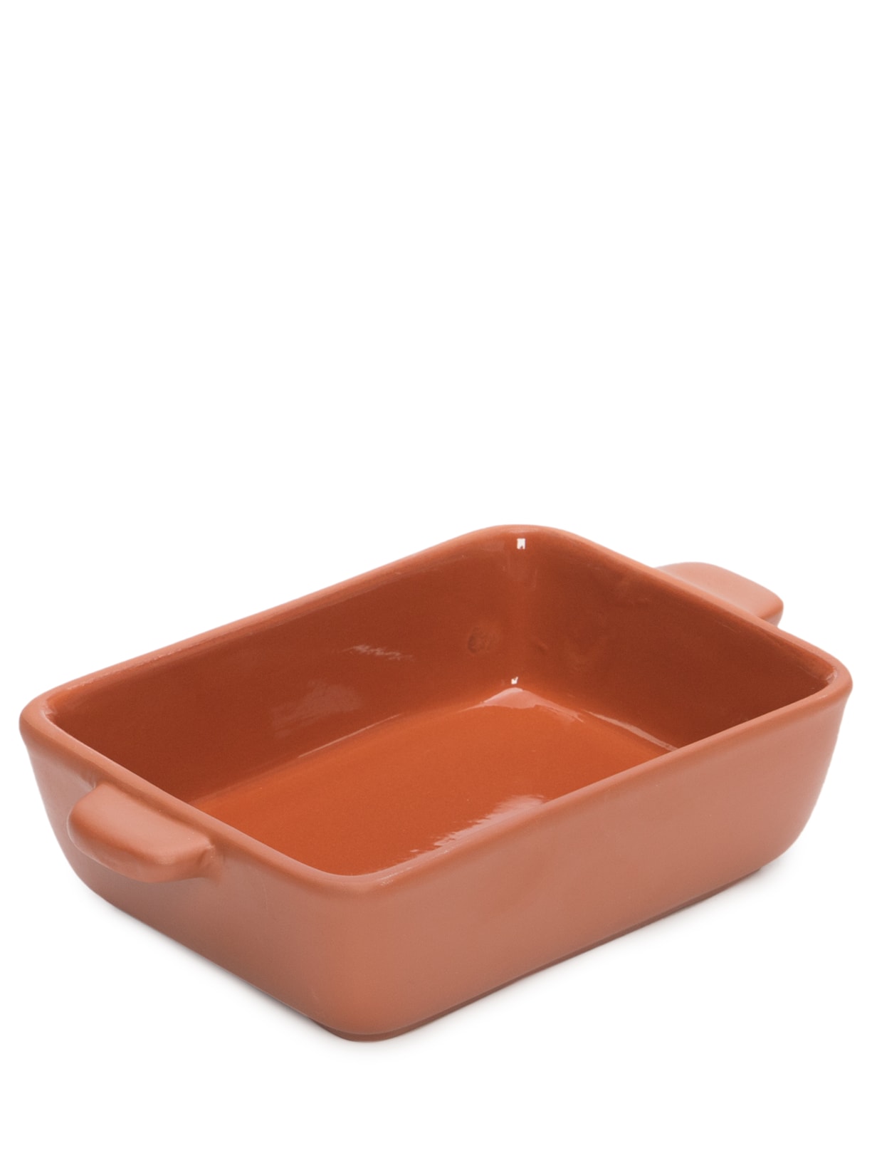 Travessa Taverna Retangular 680ml Em Cerâmica - Marrom