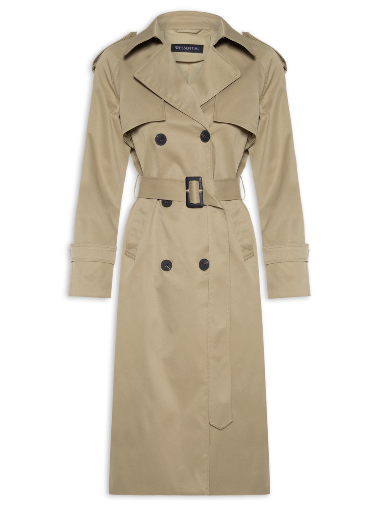 Trench Coat Feminino Com Cinto - Bege