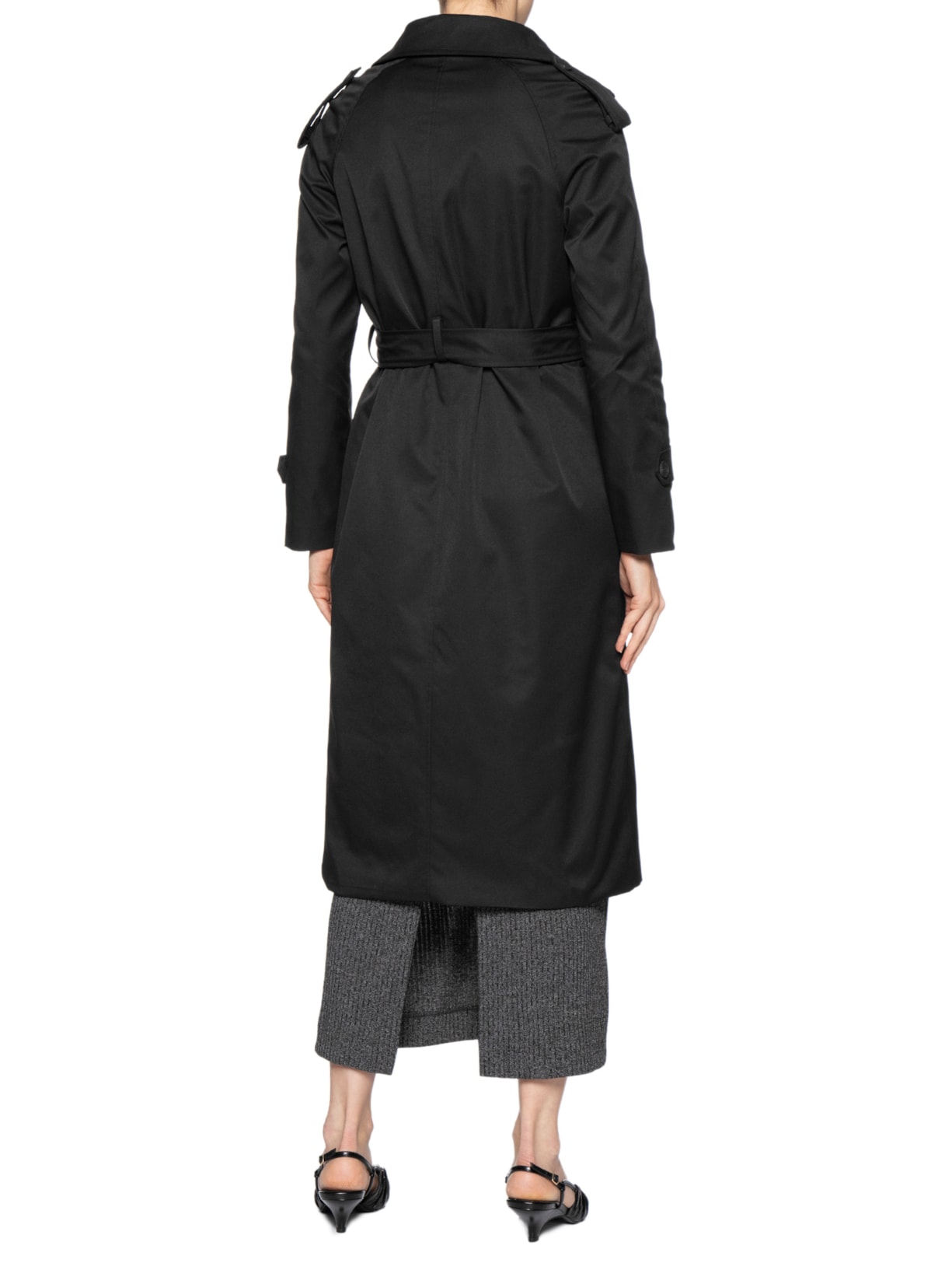 Trench Coat Feminino Com Cinto Preto '2Essential