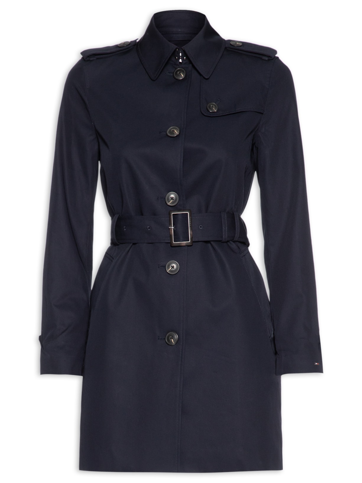 Trench Coat Feminino Heritage Single Breasted – Azul