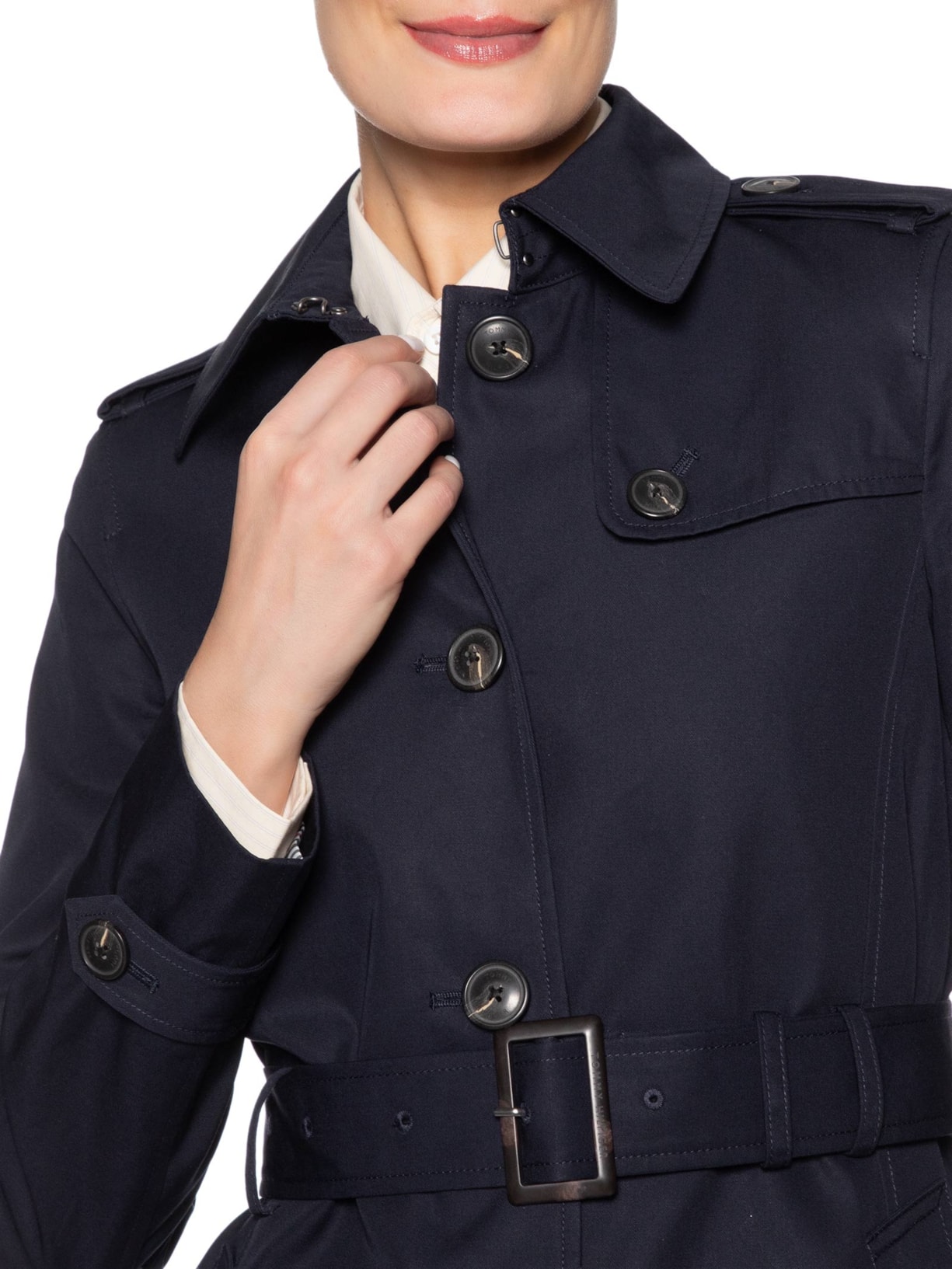 Trench Coat Feminino Heritage Single Breasted – Azul Tommy Hilfiger