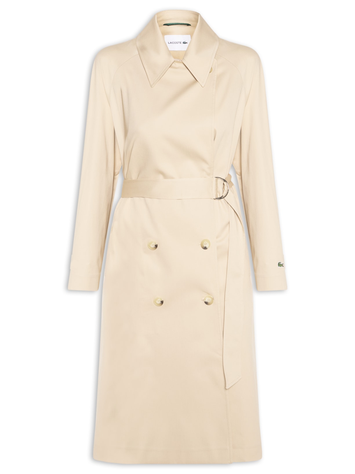 Trench Coat Feminino Oversized Repelente À Água - Bege