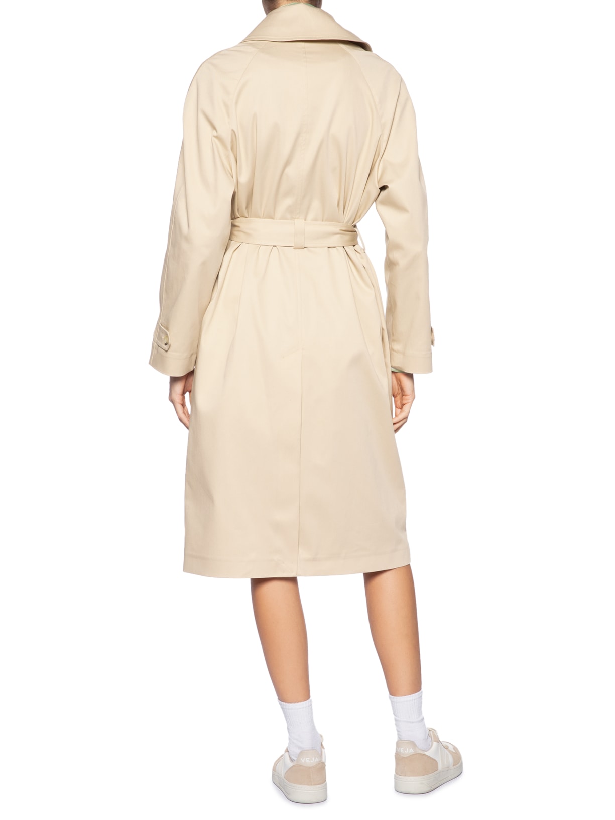 Trench Coat Feminino  Oversized Repelente À Água  Bege Lacoste