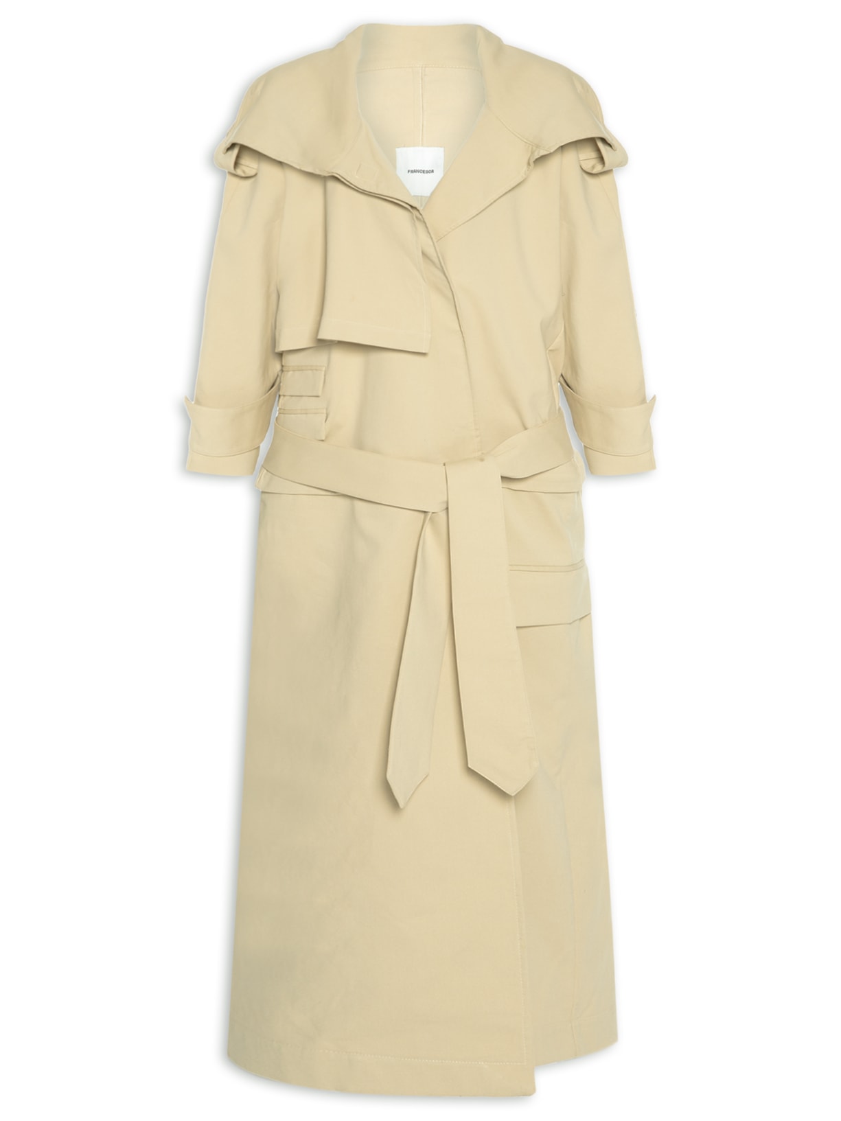 Trench Coat Feminino Traço Bege Francesca
