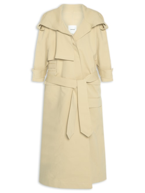 Trench Coat Feminino Traço - Bege