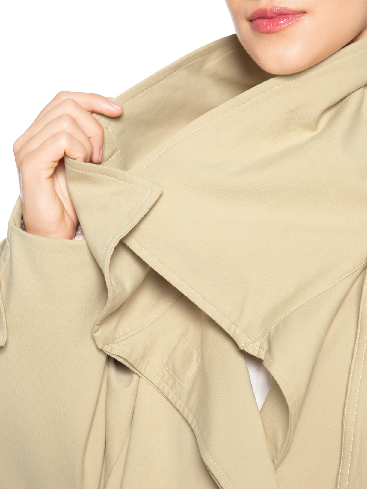 Trench Coat Feminino Traço Bege Francesca