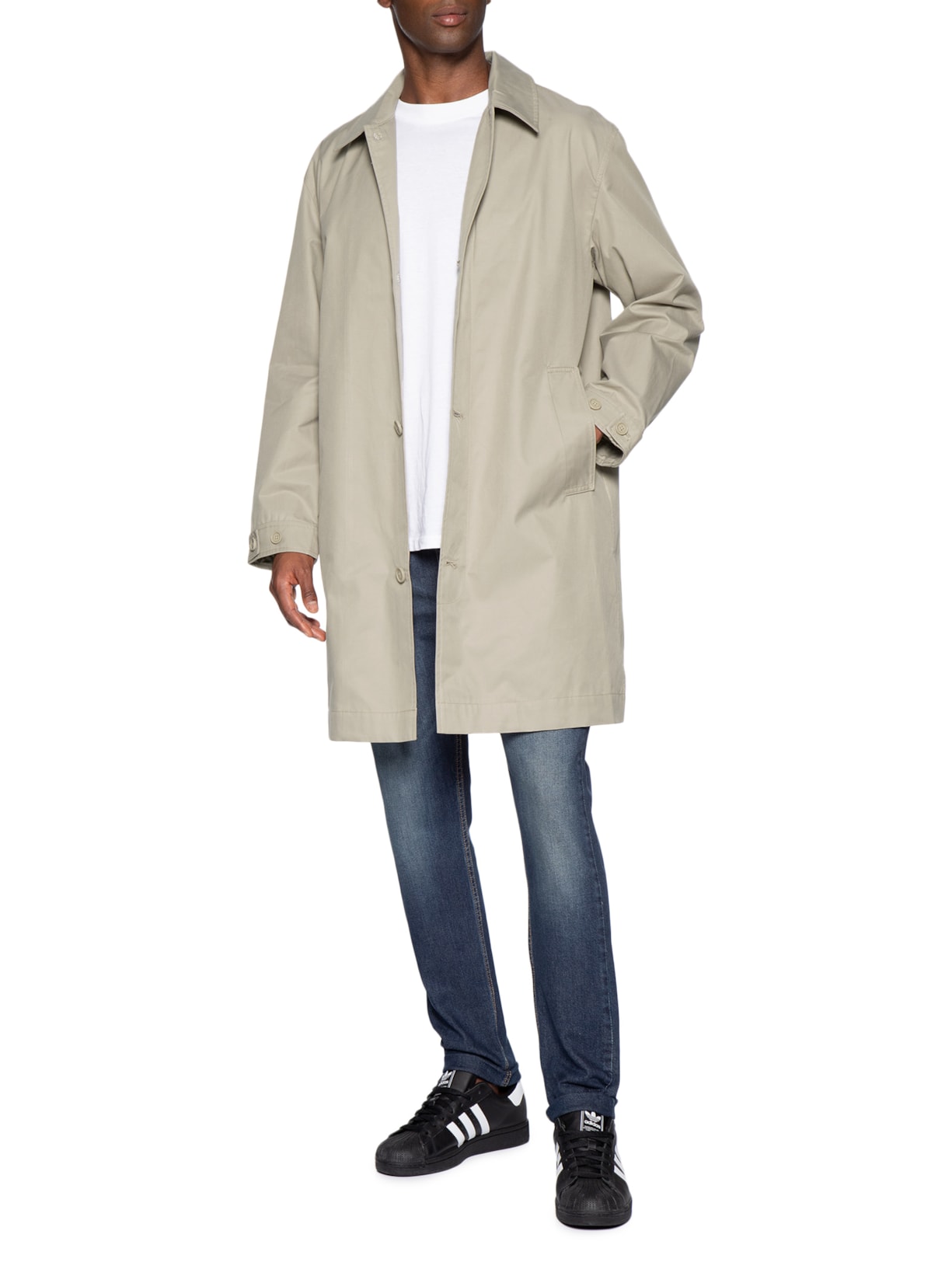Trench Coat Masculino Tiburon Bege Levi's