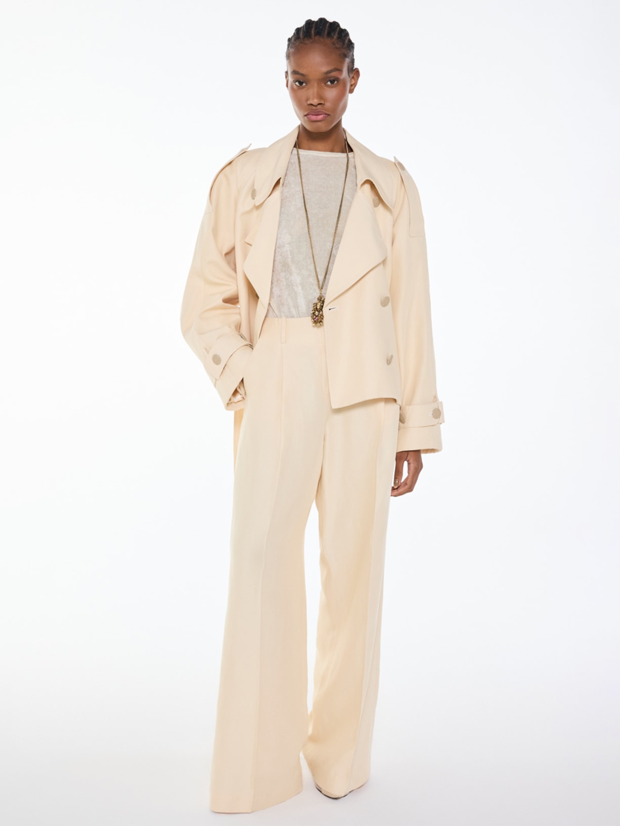 Trench Feminino Leone Bege Mixed