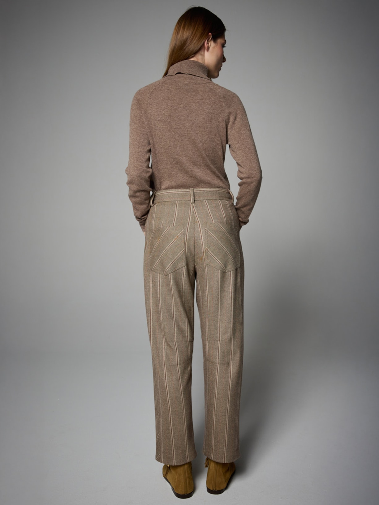 Tricot Feminino Gola Alta I26 Marrom Mixed