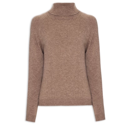 Tricot Feminino Gola Alta I26 - Marrom