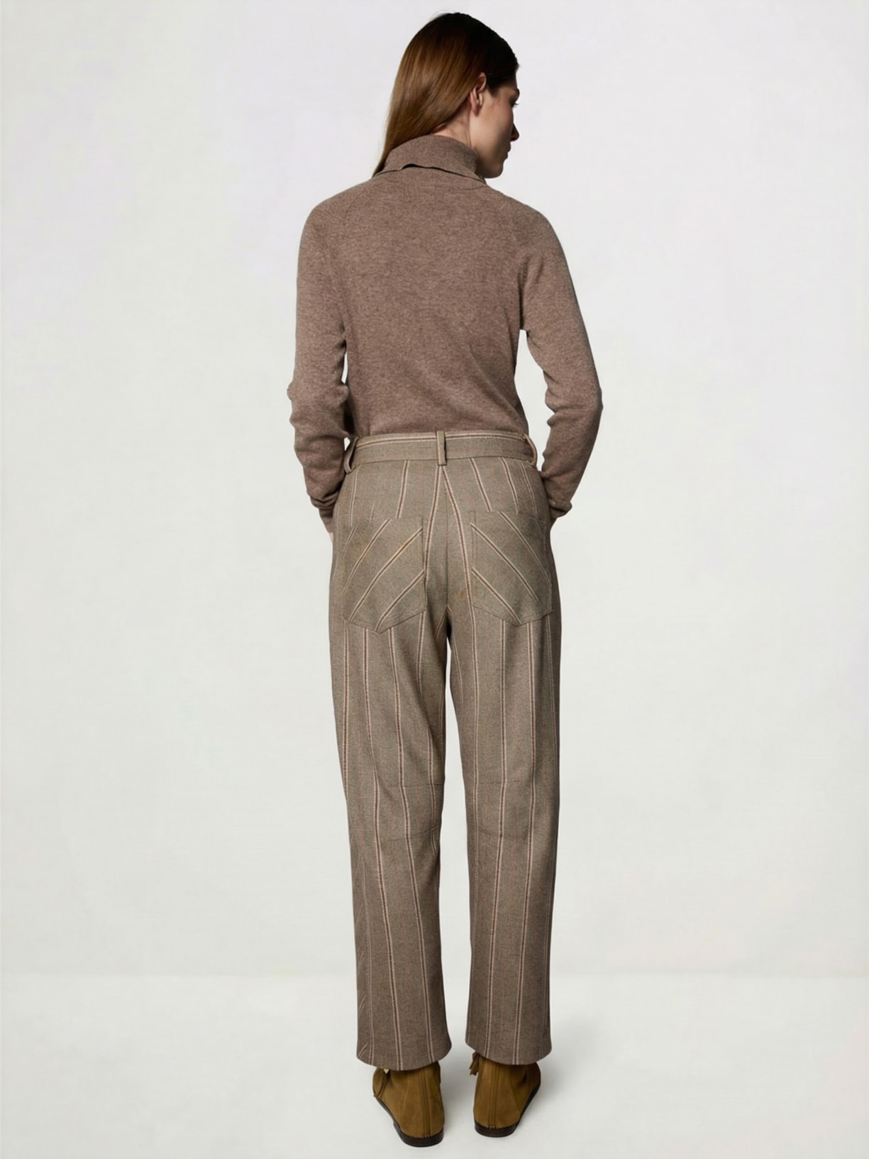 Tricot Feminino Gola Alta I26 Marrom Mixed