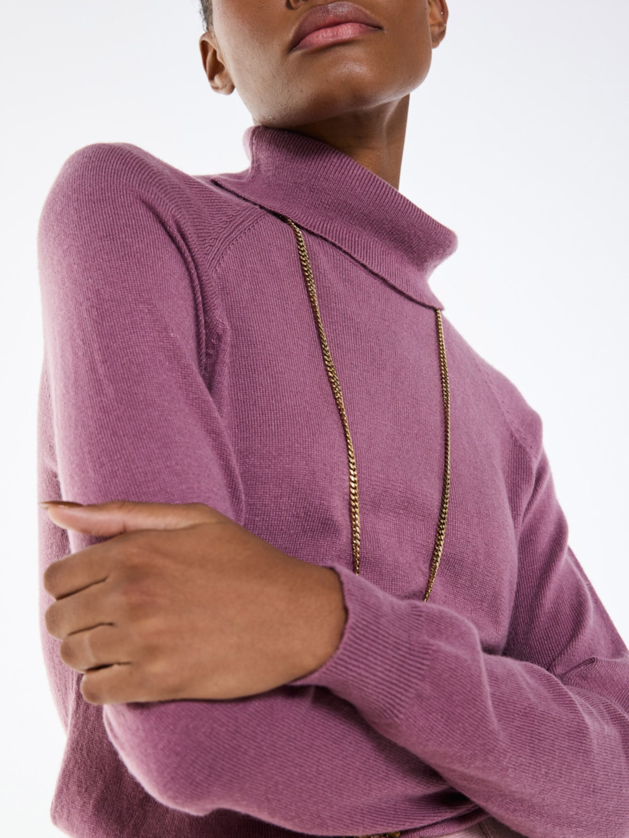 Tricot Feminino Gola Alta I26 Rosa Mixed