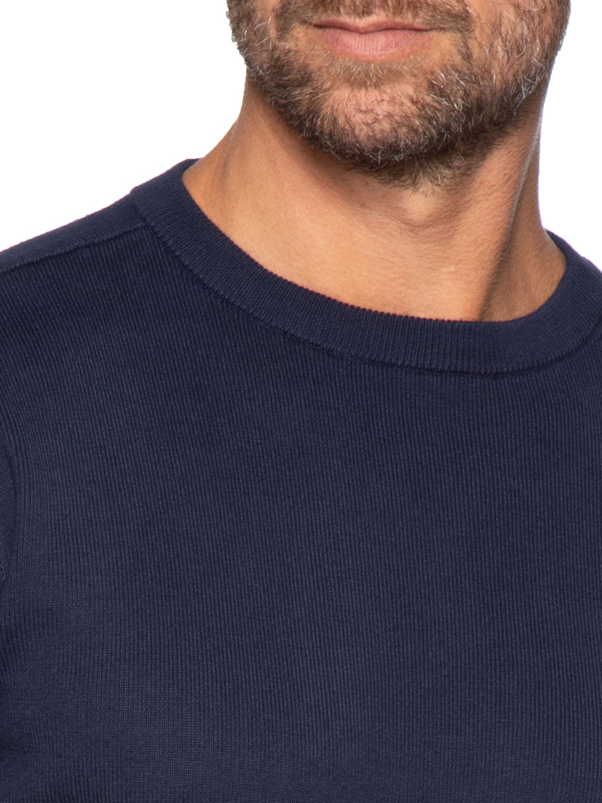 Tricot Manga Longa Masculino Over Solid Cotton Azul Osklen