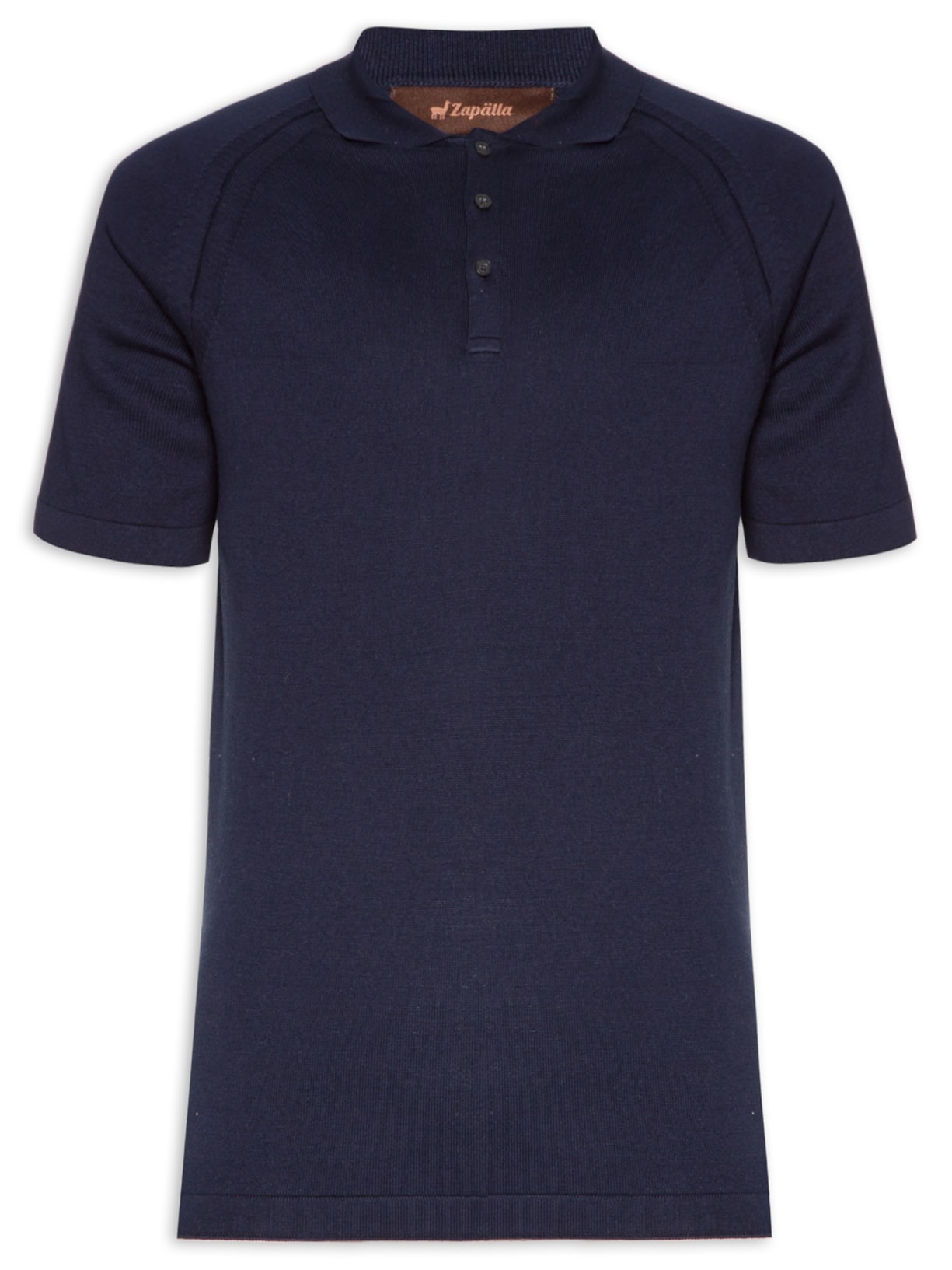 Tricot Masculina Polo Manga Curta - Azul