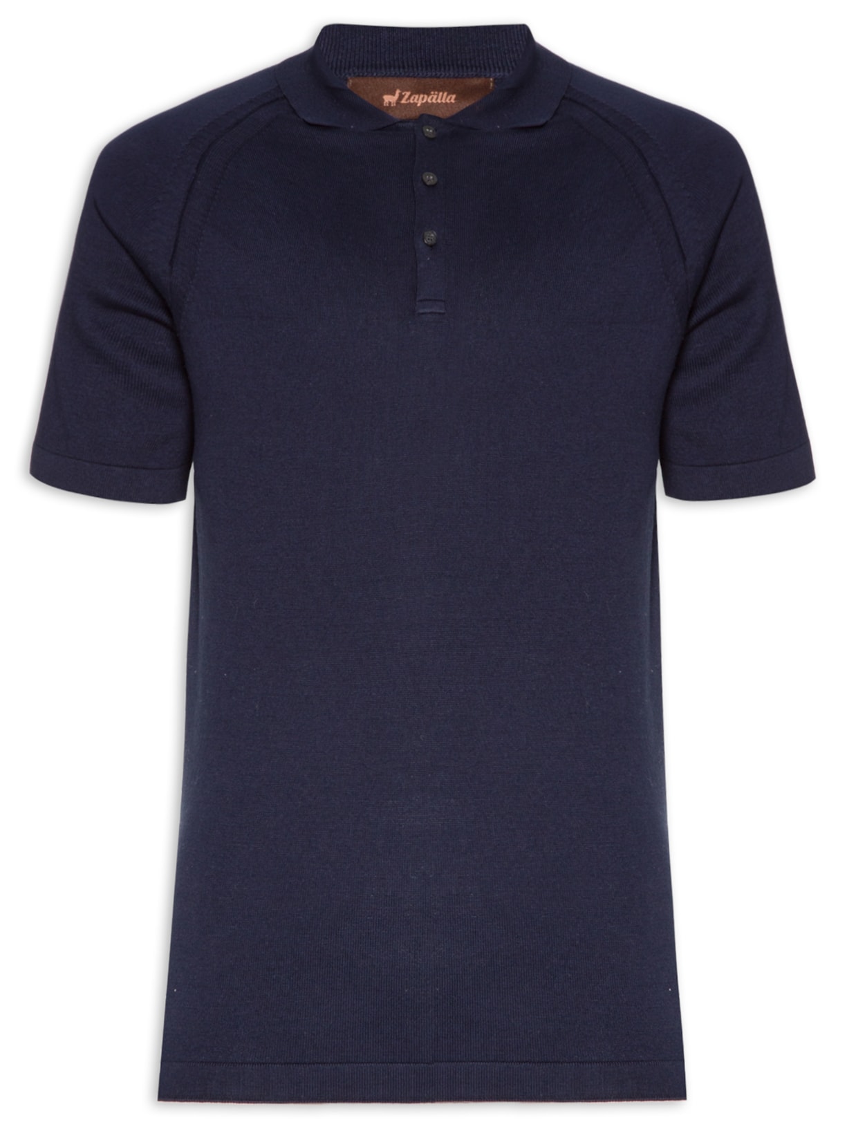 Tricot Masculina Polo Manga Curta - Azul