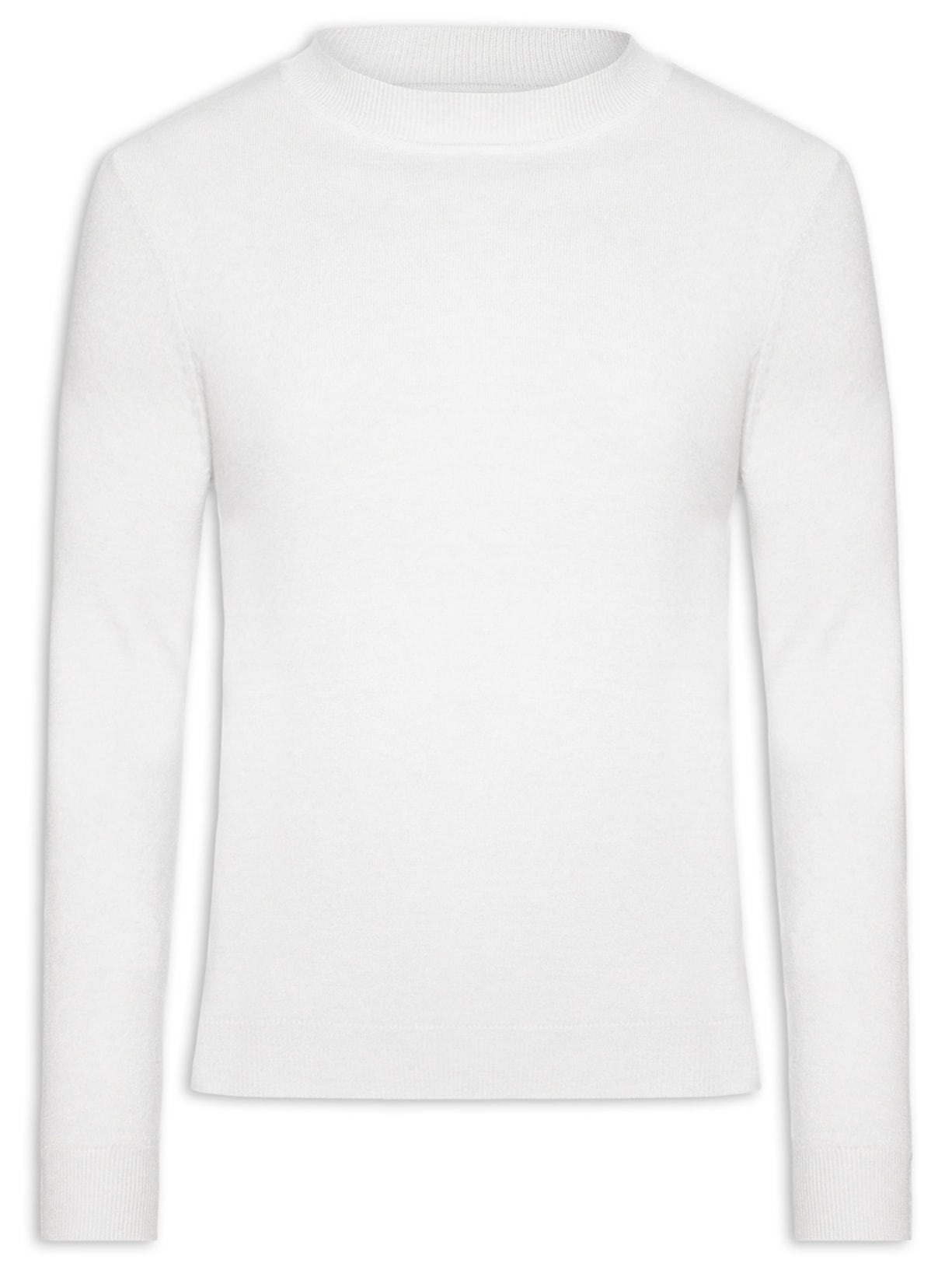 Tricot Masculino Gola Alta Básico - Cinza